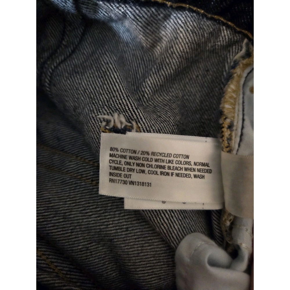 Universal Thread Mid Rise Vintage Wide Leg Button Fly Dark Wash Jeans 6R - Picture 3 of 5